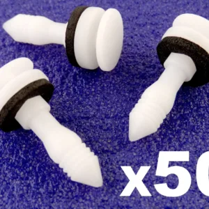 50x Jaguar Trim Clips Fastener for Door Cards & Interior Trim Panels