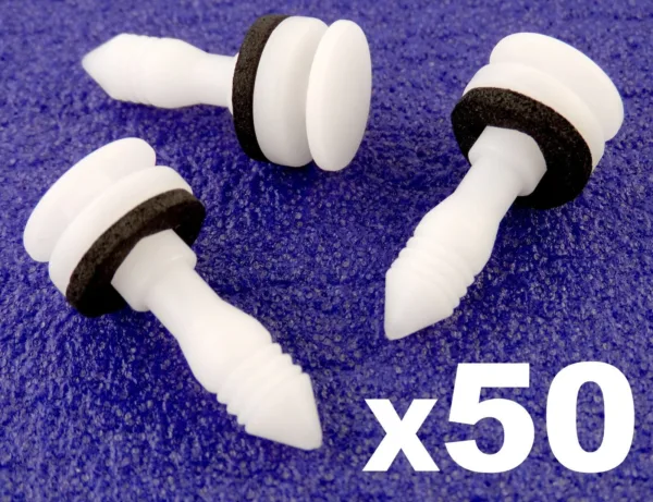50x Jaguar Trim Clips Fastener for Door Cards & Interior Trim Panels