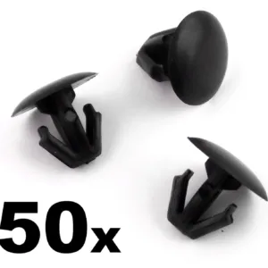 50x Honda Rubber Seal Weatherstrip Clip- Bonnet Edge Seal, Hood Seal Clip