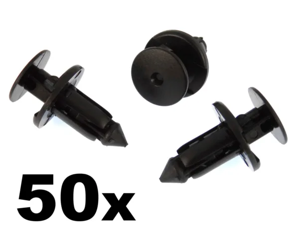 50x Lexus & Toyota Plastic Rivets for Bumpers, Wheel Arches & Sill Moulding Clip