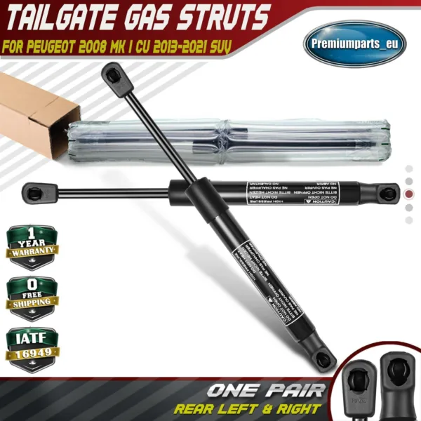 2x Rear Tailgate Boot Gas Struts for Peugeot 2008 I CU 2013-2021 SUV 9678317180