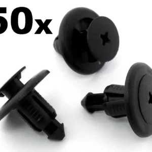 50x Plastic Trim Clips for some Nissans- Bumper, Sideskirts, Wheel arch, Sills