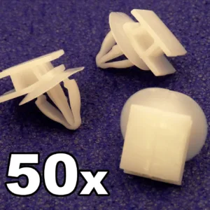 50x Volvo Sideskirt, Sill Cover & Body Moulding Plastic Trim Fastener Clips