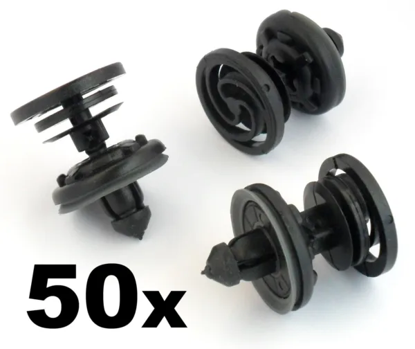 50x VW Volkswagen Interior Door Card & Trim Panel Mounting / Fastener Clips