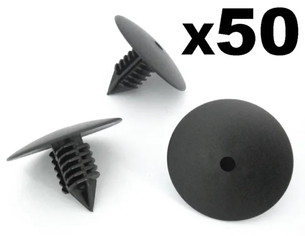 50x Renault Wheel Arch Liner/ Splashguard Lining Spruce Fir Tree Clips 35mm Head