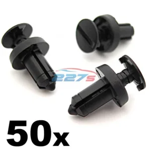 50x Renault Plastic Trim Clips- Fit into a 6.5mm Hole. Used on many models