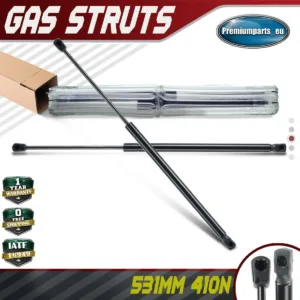 2x Universal Gas Struts for Trailer Box Caravans Camper Canopy 531 MM 410 N