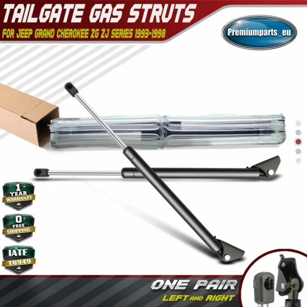 Set of 2 Tailgate Gas Struts for Jeep Grand Cherokee 1993-1998 ZG ZJ Laredo