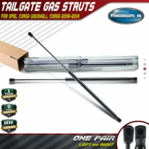 2x Tailgate Boot Gas Struts for Vauxhall Opel Corsa 2006-2014 Hatchback 5-Doors