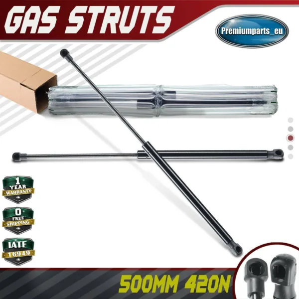 2x Universal Gas Struts for Trailer Box Caravans Camper Canopy 500 MM 420 N