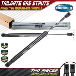2x New Rear Tailgate Gas Struts for Audi TT 8N9 1999-2006 Convertible 8N7827552A