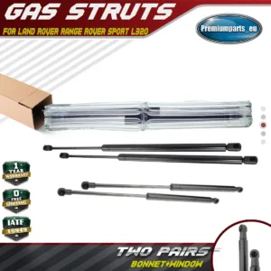 4x Bonnet+Rear Windw Gas Struts for Land Rover Range Rover Sport L320 2005-2012