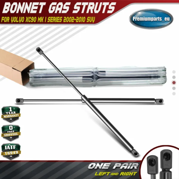 2x Bonnet Hood Gas Struts for Volvo XC90 MK I 2002-2014 SUV 30649736