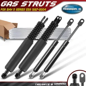 4x Gas Struts Rear Tailgate + Window for BMW E39 520d 520i 523i 525d 528i 530d