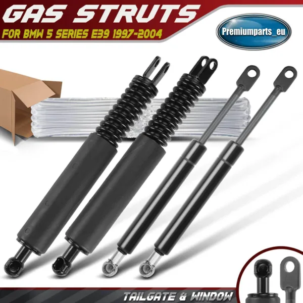 4x Gas Struts Rear Tailgate + Window for BMW E39 520d 520i 523i 525d 528i 530d