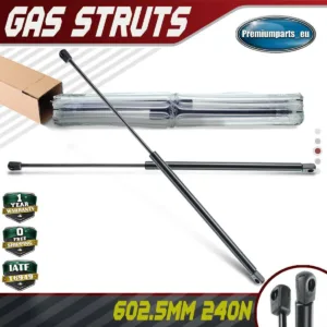 2x Universal Gas Struts for Trailer Box Caravans Camper Canopy 602.5 MM 240 N