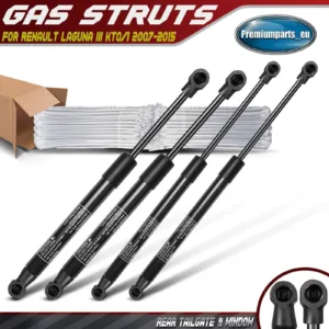 4x Gas Struts Rear Tailgate & Window for Renault Laguna III KT0/1 2007-2015 New