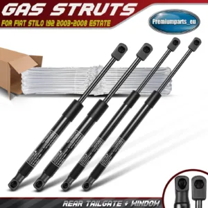 4x Gas Struts Rear Tailgate + Window for Fiat Stilo 192 2003-2008 Estate New