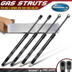 4x Gas Struts Bonnet Hood & Tailgate for BMW 3 Series E36 1990-1998 Saloon New