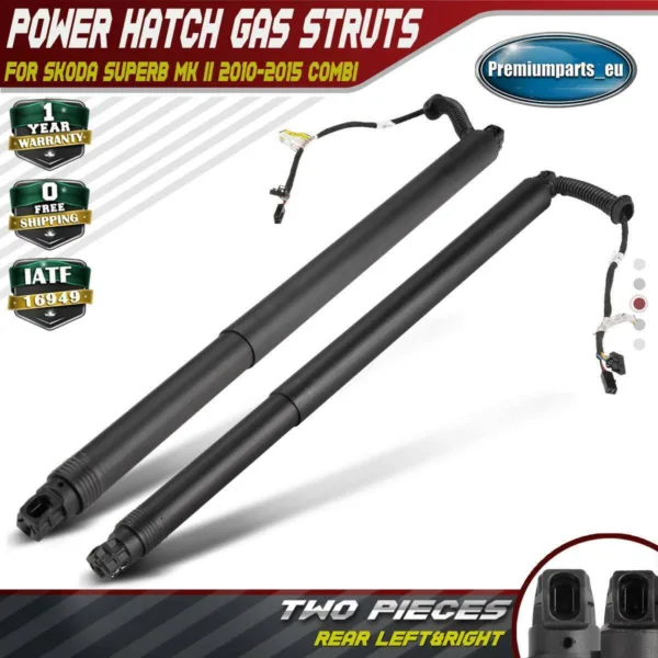 2x Auto Tailgate Gas Struts Rear LH & RH for Skoda Superb II 10-15 Spindle Drive