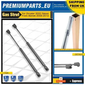 2x Bonnet Hood Gas Struts for Chrysler 300C LX 2005-2010 Sedan/Saloon 05065278AD