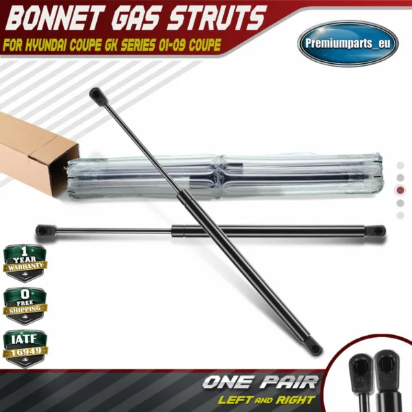 2x Bonnet Hood Gas Struts Spring for Hyundai Coupe GK 2001 2002-2009 811612C000