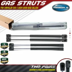 4x Bonnet and Tailgate Gas Struts for Chrysler 300C LX 2005-2010 Saloon