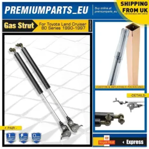 2x Bonnet Hood Gas Struts for Toyota Land Cruiser 80 Series 90-97 SUV 5345069015