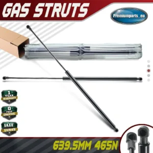 2x Universal Gas Struts for Trailer Box Caravans Camper Canopy 639.5 MM 465 N