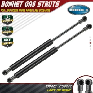 2X FRONT BONNET HOOD GAS STRUTS FOR LAND ROVER RANGE ROVER MK3 L322 BKK760010
