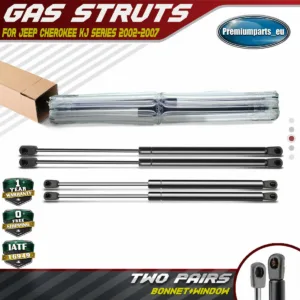 Set of 4 Bonnet + Rear Window Gas Struts for Jeep Cherokee 2002-2007 KJ Series
