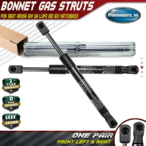 2x Front Bonnet Gas Struts for Seat Arosa 6H1 VW Lupo 6E1 6X1 97-01 6E0827550C