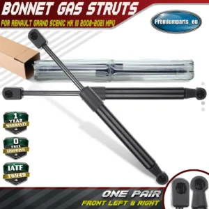 2x Front Bonnet Gas Struts for Renault Grand Scenic III JZ0/1 2008-On 654700008R