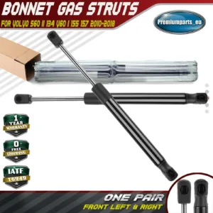 2x Front Bonnet Hood Gas Struts for Volvo S60 MK II 134 V60 MK I 155 157 10-18