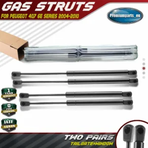 4x Tailgate & Rear Window Gas Struts Springs for Peugeot 407 SW 6E 04-10 Estate