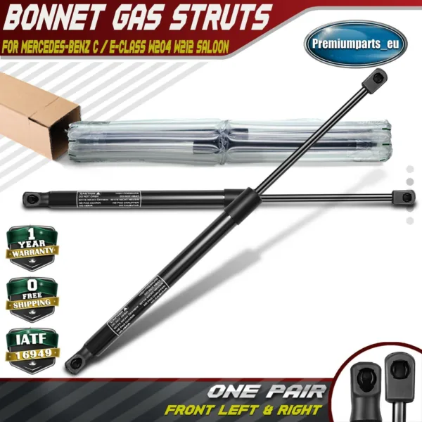 2x Front Bonnet Gas Struts for Mercedes-Benz C / E-Class W204 W212 2048800029