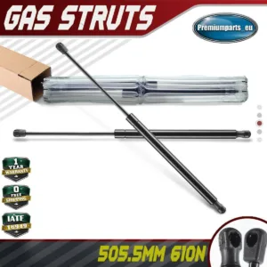 2x Universal Gas Struts for Trailer Box Caravans Camper Canopy 505.5 MM 610 N