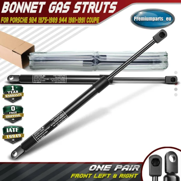 2x Brand New Front Bonnet Gas Struts for Porsche 924 75-89 944 81-91 94451135100