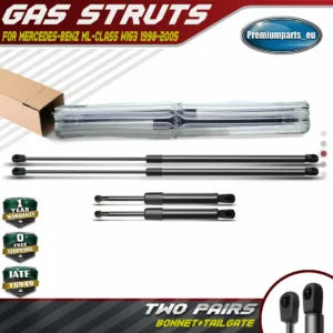 4x Bonnet+Tailgate Gas Struts for Mercedes Benz W163 ML230 ML270 ML320 ML350 430