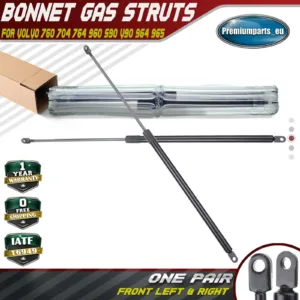 2x New Front Bonnet Gas Struts for Volvo 760 704 764 960 S90 V90 964 965 3526163