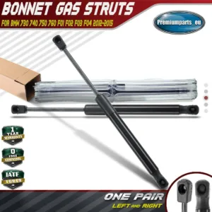 2x Bonnet Hood Gas Struts for BMW 730 740 750 F01 F02 F03 F04 2012-2015 Saloon