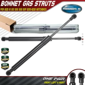 2x Front Bonnet Hood Gas Struts Lift Supports for Audi A1 8X1 8XK  8XA 8XF 10-18