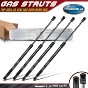 4x Bonnet Hood & Tailgate Boot Gas Spring Strut for Audi Q2 GAB GAG 2016-ON SUV