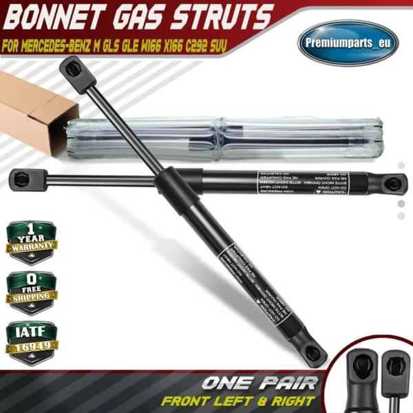 2x Front Bonnet Gas Struts for Mercedes-Benz M GLS GLE W166 X166 C292 1669802364
