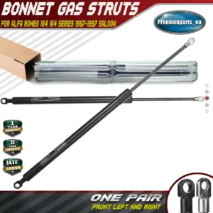 2x Front Bonnet Hood Gas Struts Lift Supports for Alfa Romeo 164 164 1987-1997