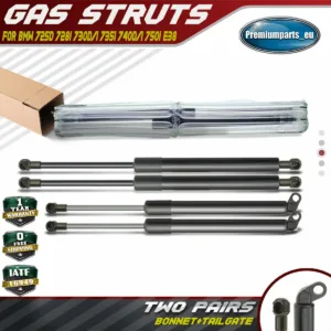 4x Gas Struts Bonnet Hood  & Tailgate Rear for BMW 7 Series E38 Saloon 1994-2001