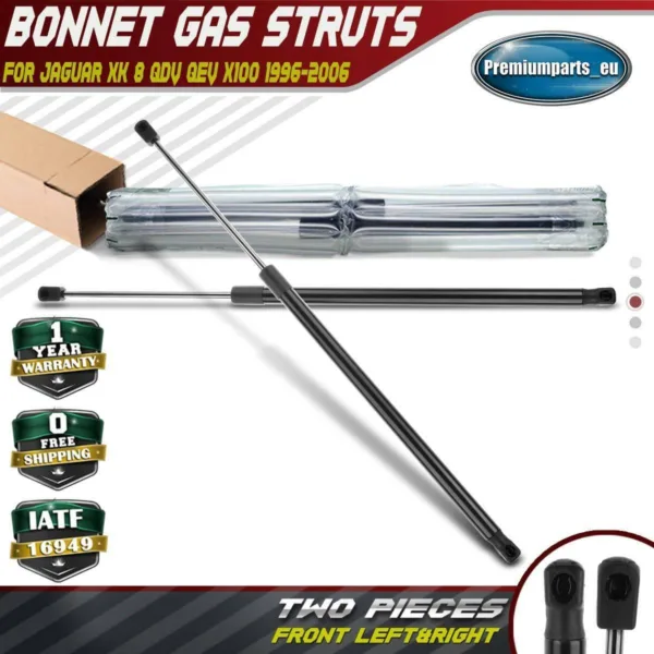 2x Bonnet Gas Struts Spring for Jaguar XK 8 X100 1996-2006 7660BY HJA2500AB