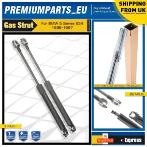 2x Bonnet Gas Struts for BMW 5 Series E34 518i 520i 525i 530i 535i 540i M3 89-97