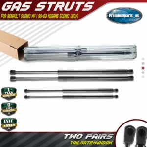 4x Tailgate & Rear Window Gas Struts  for Renault Megane Scenic MK1 99-2003 MPV