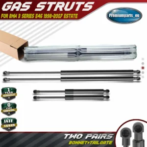 4x Tailgate+Bonnet Gas Struts for BMW 3 Series E46 316-330 99-05 Estate&Wagon